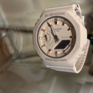 Never worn, winter white